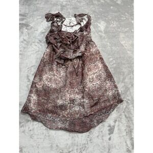 BCBGenerations‎ Top Women's Size Medium Multicolor Cap Sleeve Straps Lined EUC